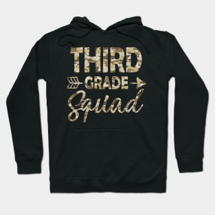 Third Grade Camo Teacher Welcome Back To School Hoodie